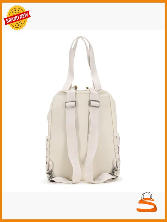 Convertible Tote Backpack with Laptop Storage, Nylon & Faux Leather, 4 Pockets main image 4